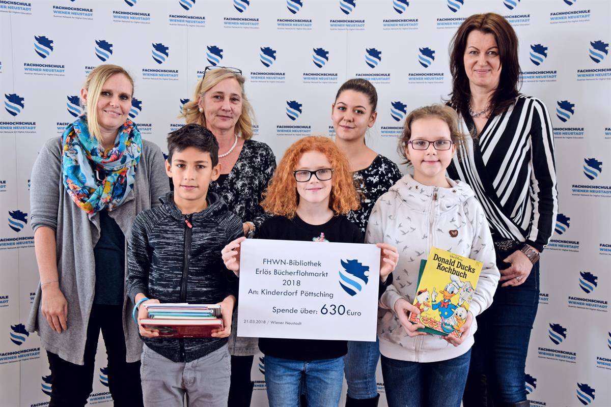 FHWN-Bibliothek sammelt Spenden für das Kinderdorf Pöttsching
