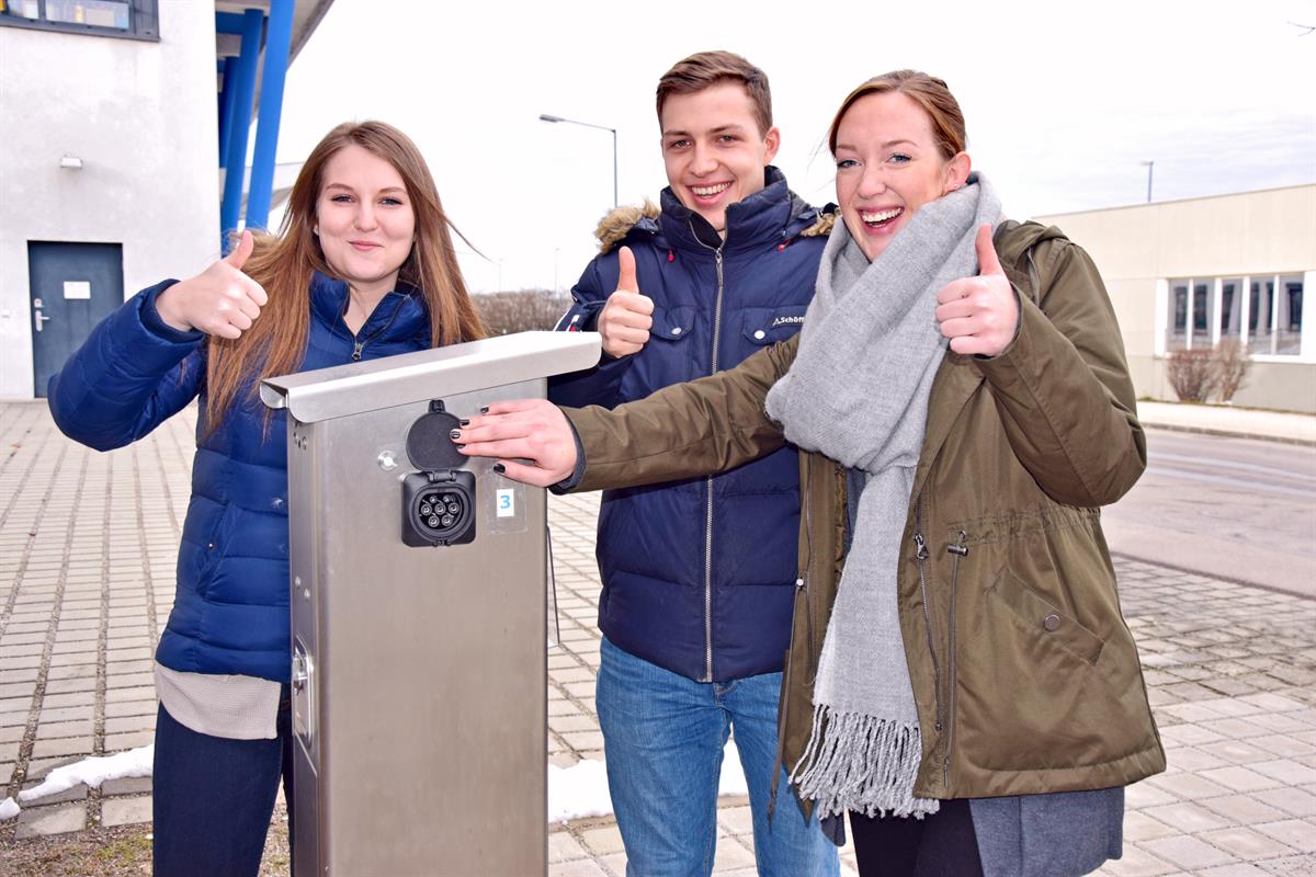 Smart und fortschrittlich – die E-Tankstelle an der FH Wiener Neustadt