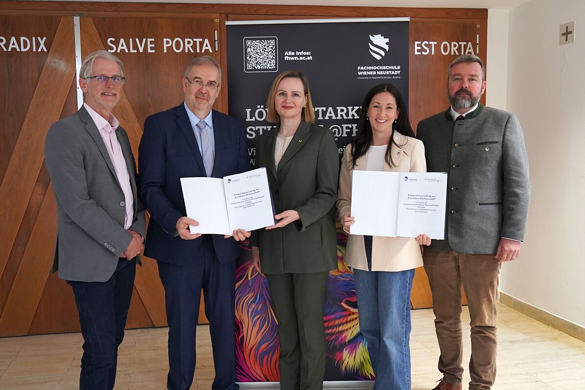 Neue Bildungspartnerschaft der FHWN mit dem GRG Sachsenbrunn