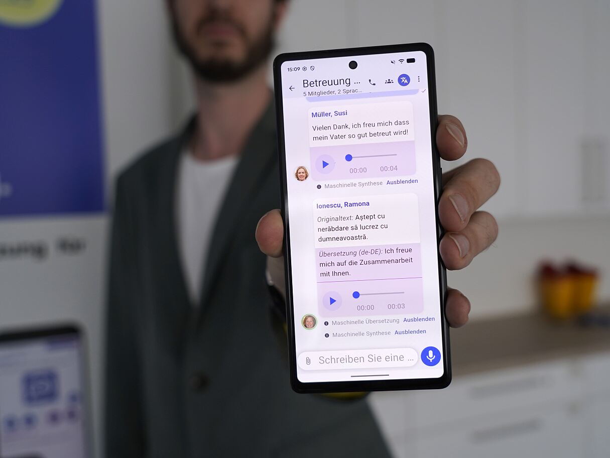 24h Dialog-App mit Übersetzungsfunktion