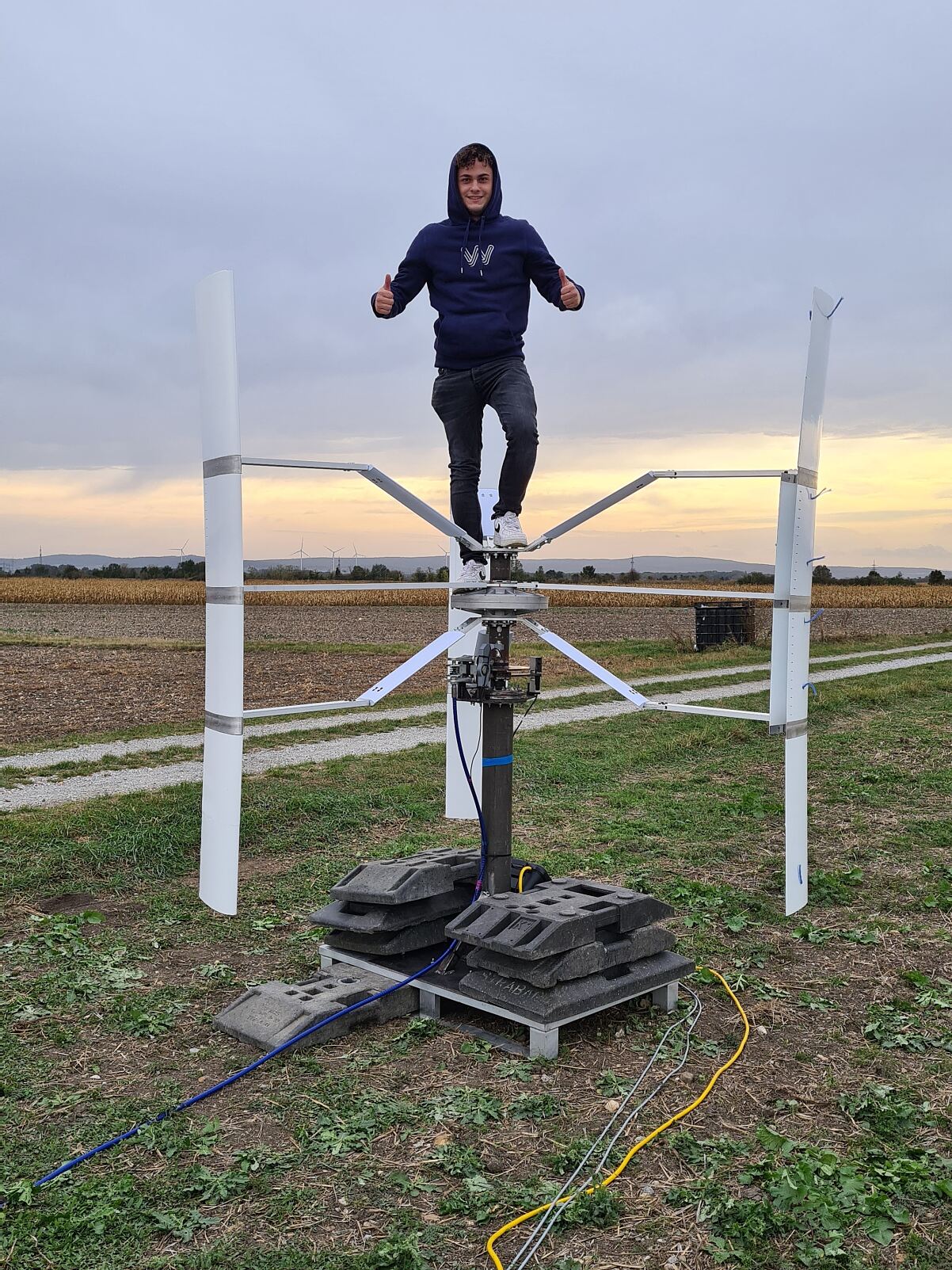 Feldtest einer Turbinie