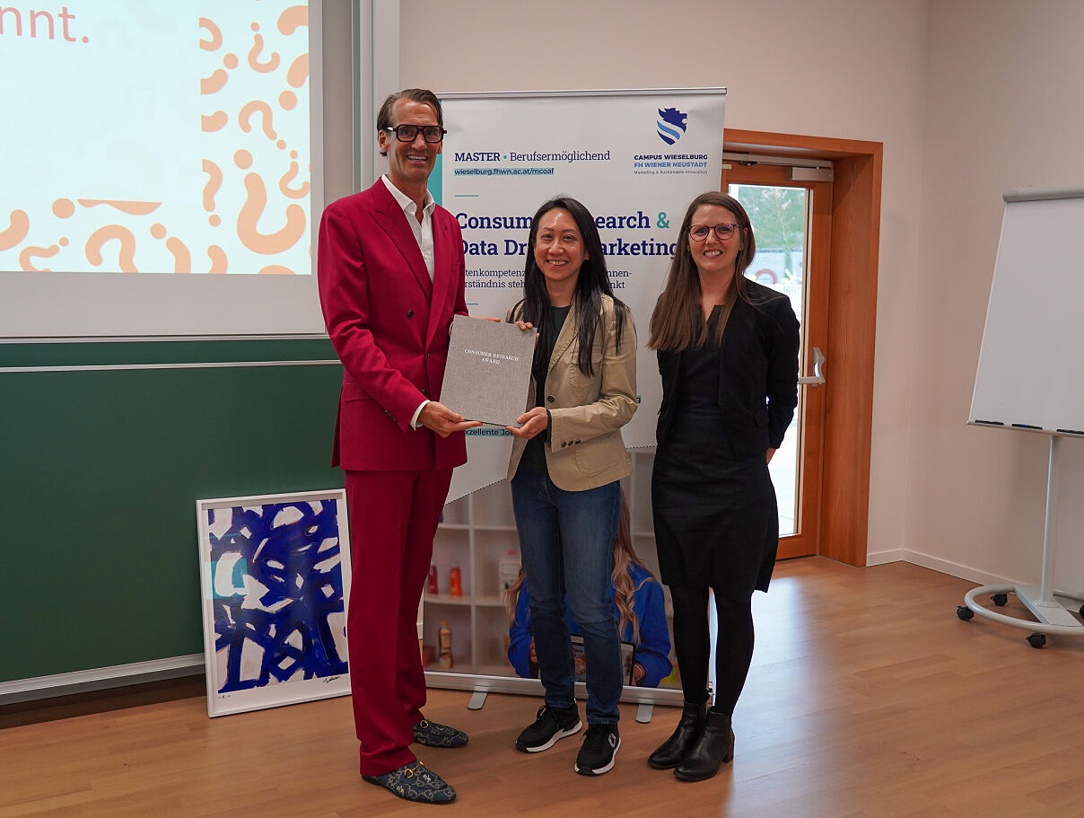 Der 1. Platz des Consumer Research Awards